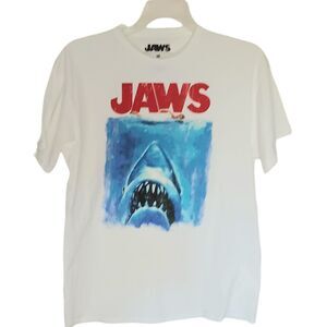 Jaws Graphic Tee Movie Great White Shark Movie Poster Universal Studios …